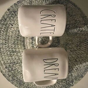 Rae Dunn “Create” and “Dream” Mug Set